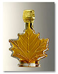8.5 oz Syrup in glass maple leaf